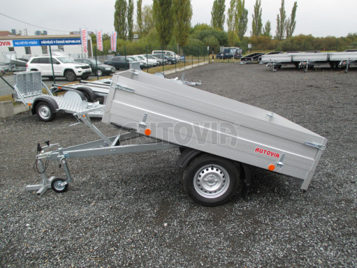 Sklápěcí přívěs se sklopnými bočnicemi TTS 750kg 13