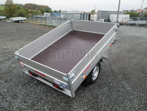 Sklápěcí přívěs se sklopnými bočnicemi TTS 750kg 13