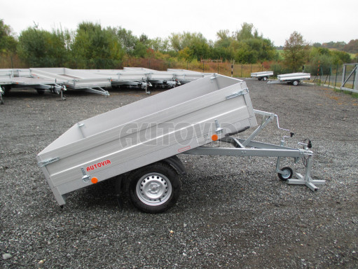 Sklápěcí přívěs se sklopnými bočnicemi TTS 750kg 13