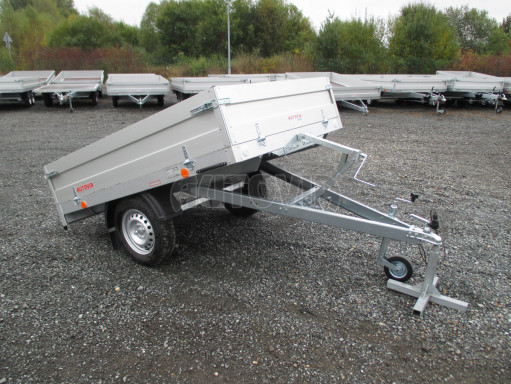 Sklápěcí přívěs se sklopnými bočnicemi TTS 750kg 13