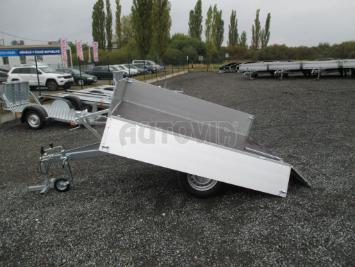Sklápěcí přívěs se sklopnými bočnicemi TTS 750kg 13
