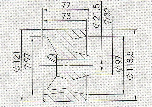 Rolna COMPACT boční pr. 121x77 mm/pr. 21,5 mm č.2