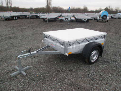Přívěsný vozík za osobní auto PV BSC 750kg N1  1,59x1,09/0,34 plachta č.3
