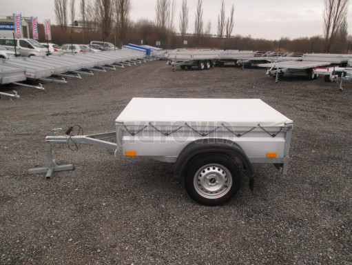 Přívěsný vozík za osobní auto PV BSC 750kg N1  1,59x1,09/0,34 plachta č.4