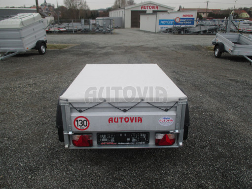 Přívěsný vozík za osobní auto PV BSC 750kg N1  1,59x1,09/0,34 plachta č.6