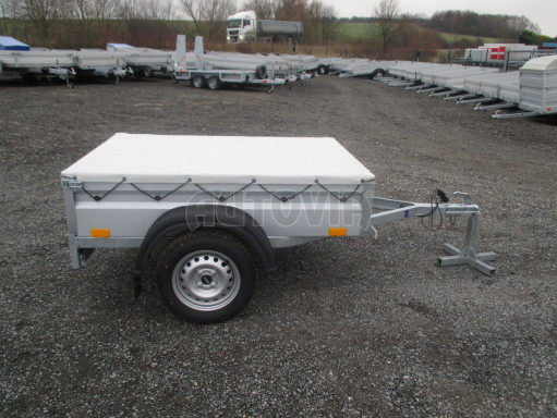 Přívěsný vozík za osobní auto PV BSC 750kg N1  1,59x1,09/0,34 plachta č.8