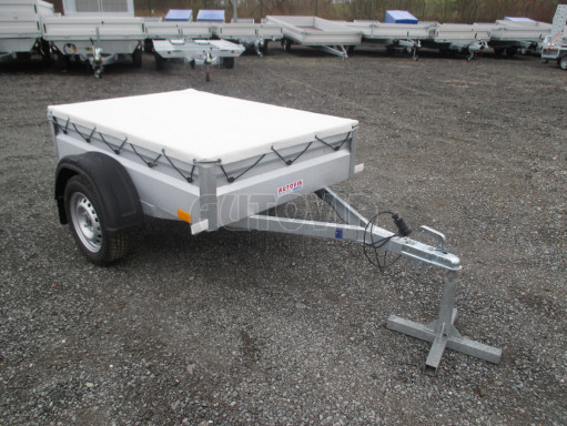 Přívěsný vozík za osobní auto PV BSC 750kg N1  1,59x1,09/0,34 plachta č.1