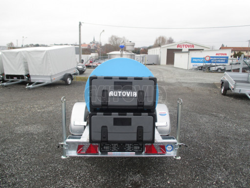 Přívěsný vozík -ZV26B1 1,8T/1m3 izolovaná cisterna na pitnou vodu