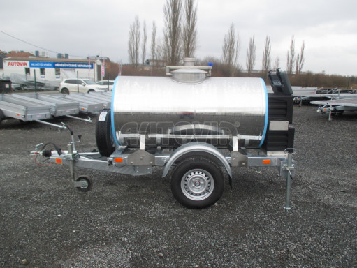 Přívěsný vozík -ZV26B1 1,8T/1m3 izolovaná cisterna na pitnou vodu