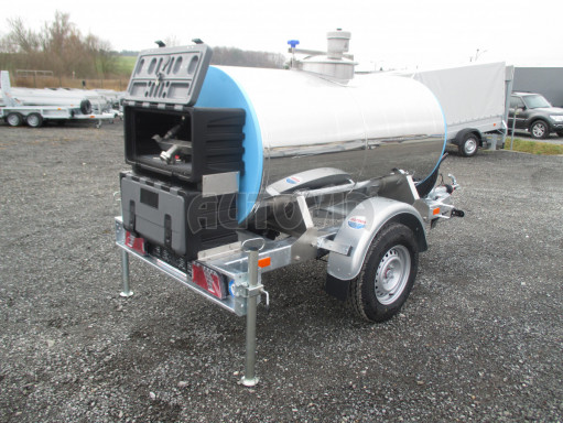 Přívěsný vozík -ZV26B1 1,8T/1m3 izolovaná cisterna na pitnou vodu