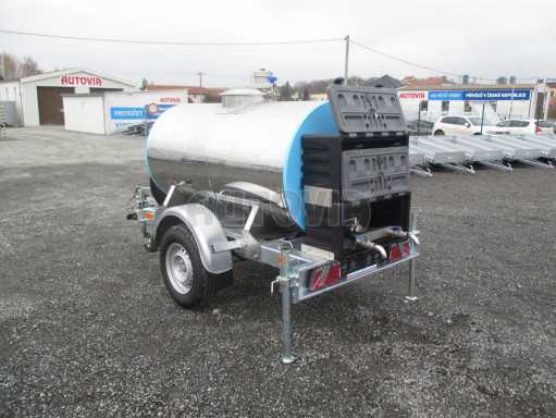Přívěsný vozík -ZV26B1 1,8T/1m3 izolovaná cisterna na pitnou vodu
