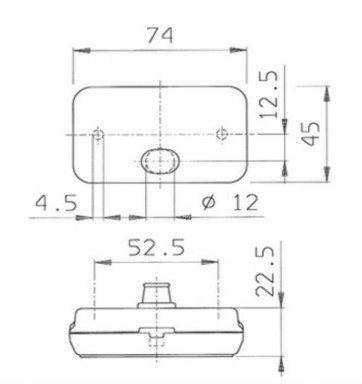 Svítilna přední obrysová Jokon PLR 130, s odrazkou č.5