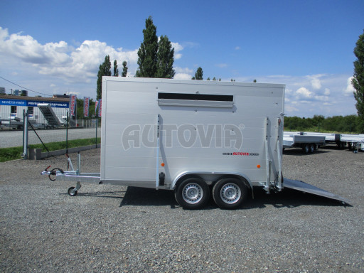 Přepravník hospodářských zvířat VER 2,7T 3,50x1,75/1,90 - kombi rampa č.14