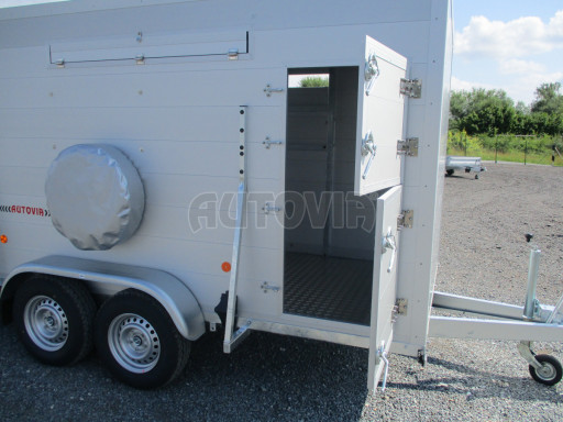 Přepravník hospodářských zvířat VER 2,7T 3,50x1,75/1,90 - kombi rampa č.17