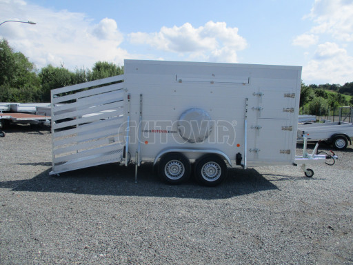 Přepravník hospodářských zvířat VER 2,7T 3,50x1,75/1,90 - kombi rampa č.27
