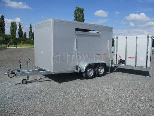 Přepravník hospodářských zvířat VER 2,7T 3,50x1,75/1,90 - kombi rampa č.35