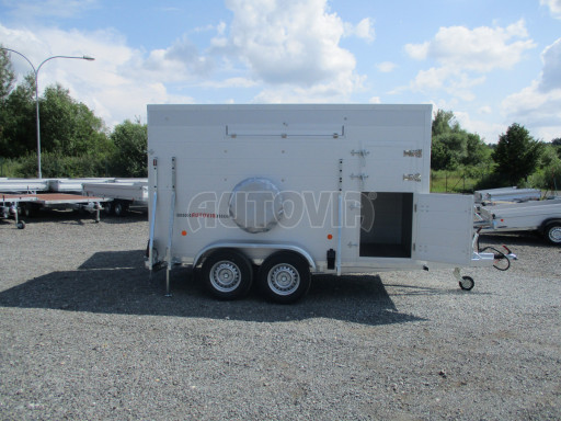 Přepravník hospodářských zvířat VER 2,7T 3,50x1,75/1,90 - kombi rampa č.38