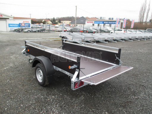 Přívěsný vozík za osobní auto sklopný ZV 27 1,3T B1 skl 2,50x1,48/0,35 POČ RE