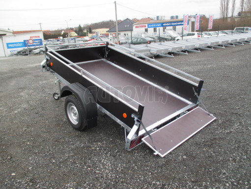 Přívěsný vozík za osobní auto sklopný ZV 27 1,3T B1 skl 2,50x1,48/0,35 POČ RE