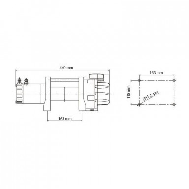 Elektrický naviják 12V 2,7t Golem č.1