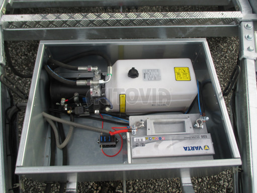 MULTIFUNKČNÍ přepravník mechanizace a třístranný sklápěč JK 3,5T 4,00x2,10/0,35 v elektrice č.36