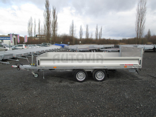 MULTIFUNKČNÍ přepravník mechanizace a třístranný sklápěč JK 3,5T 4,00x2,10/0,35 v elektrice č.14