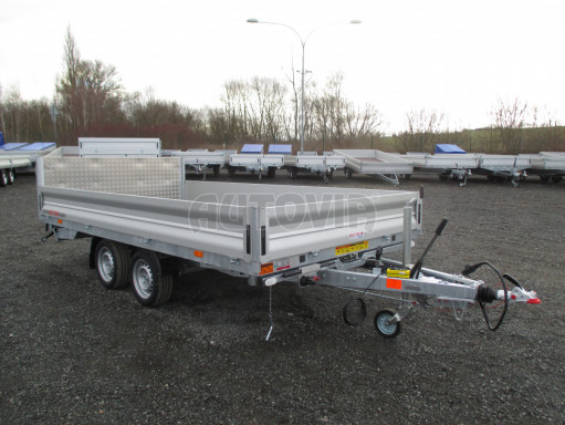 MULTIFUNKČNÍ přepravník mechanizace a třístranný sklápěč JK 3,5T 4,00x2,10/0,35 v elektrice č.19