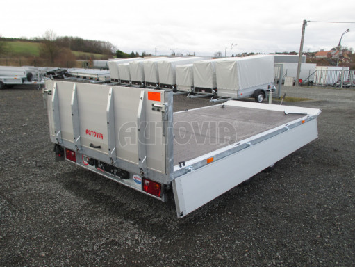 MULTIFUNKČNÍ přepravník mechanizace a třístranný sklápěč JK 3,5T 4,00x2,10/0,35 v elektrice č.25