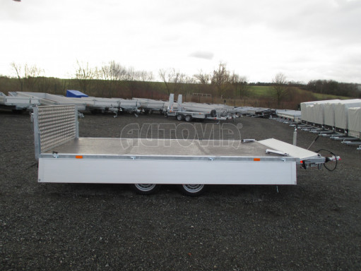 MULTIFUNKČNÍ přepravník mechanizace a třístranný sklápěč JK 3,5T 4,00x2,10/0,35 v elektrice č.26