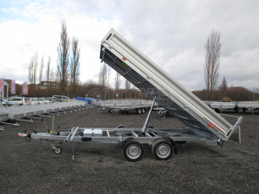 MULTIFUNKČNÍ přepravník mechanizace a třístranný sklápěč JK 3,5T 4,00x2,10/0,35 v elektrice č.30