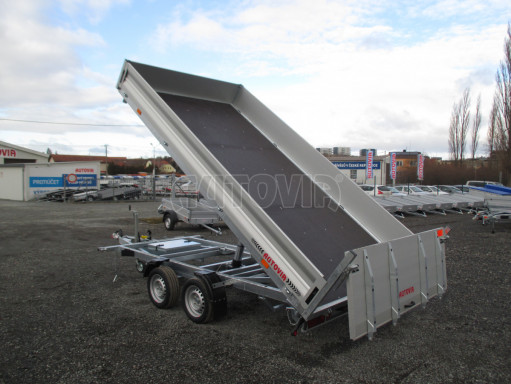 MULTIFUNKČNÍ přepravník mechanizace a třístranný sklápěč JK 3,5T 4,00x2,10/0,35 v elektrice č.2