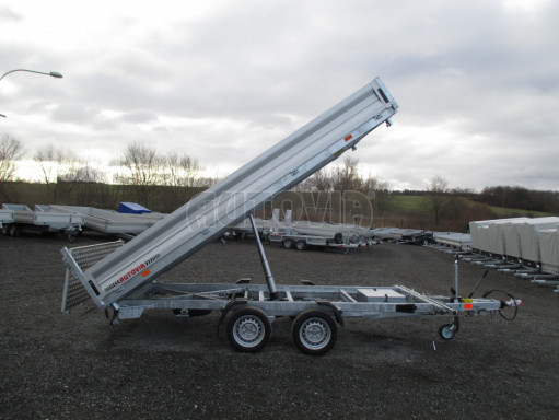 MULTIFUNKČNÍ přepravník mechanizace a třístranný sklápěč JK 3,5T 4,00x2,10/0,35 v elektrice č.33