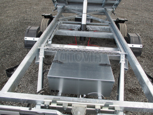 MULTIFUNKČNÍ přepravník mechanizace a třístranný sklápěč JK 3,5T 4,00x2,10/0,35 v elektrice č.37