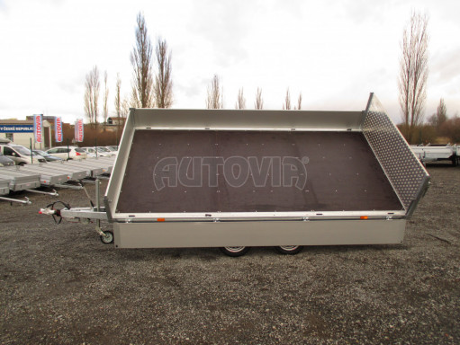 MULTIFUNKČNÍ přepravník mechanizace a třístranný sklápěč JK 3,5T 4,00x2,10/0,35 v elektrice č.39