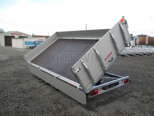 MULTIFUNKČNÍ přepravník mechanizace a třístranný sklápěč JK 3,5T 4,00x2,10/0,35 v elektrice č.3