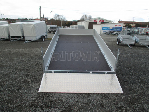 MULTIFUNKČNÍ přepravník mechanizace a třístranný sklápěč JK 3,5T 4,00x2,10/0,35 v elektrice č.46