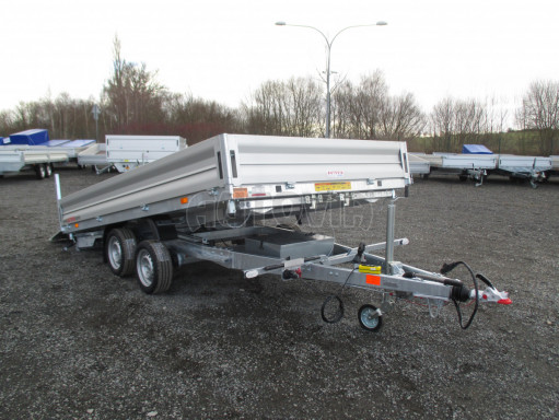 MULTIFUNKČNÍ přepravník mechanizace a třístranný sklápěč JK 3,5T 4,00x2,10/0,35 v elektrice č.48