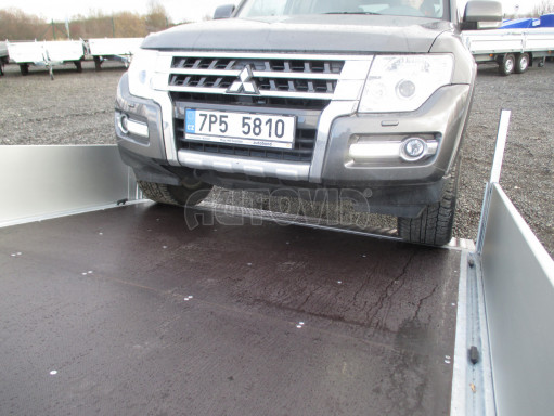 MULTIFUNKČNÍ přepravník mechanizace a třístranný sklápěč JK 3,5T 4,00x2,10/0,35 v elektrice č.50