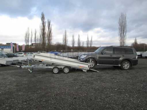 MULTIFUNKČNÍ přepravník mechanizace a třístranný sklápěč JK 3,5T 4,00x2,10/0,35 v elektrice č.51