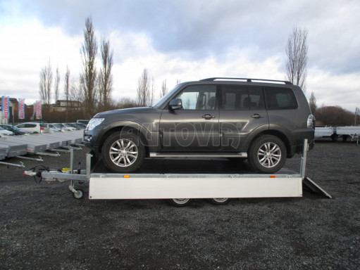 MULTIFUNKČNÍ přepravník mechanizace a třístranný sklápěč JK 3,5T 4,00x2,10/0,35 v elektrice č.55