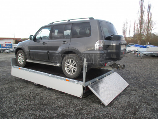 MULTIFUNKČNÍ přepravník mechanizace a třístranný sklápěč JK 3,5T 4,00x2,10/0,35 v elektrice č.56