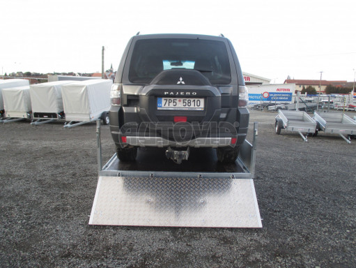 MULTIFUNKČNÍ přepravník mechanizace a třístranný sklápěč JK 3,5T 4,00x2,10/0,35 v elektrice č.58