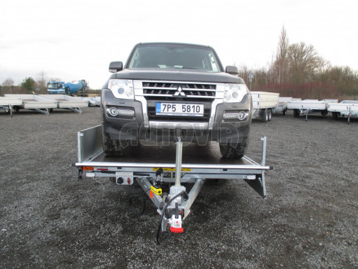 MULTIFUNKČNÍ přepravník mechanizace a třístranný sklápěč JK 3,5T 4,00x2,10/0,35 v elektrice č.63