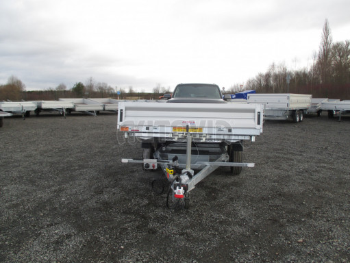 MULTIFUNKČNÍ přepravník mechanizace a třístranný sklápěč JK 3,5T 4,00x2,10/0,35 v elektrice č.65