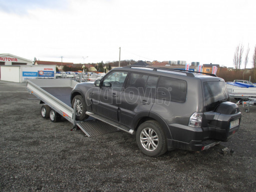 MULTIFUNKČNÍ přepravník mechanizace a třístranný sklápěč JK 3,5T 4,00x2,10/0,35 v elektrice č.68