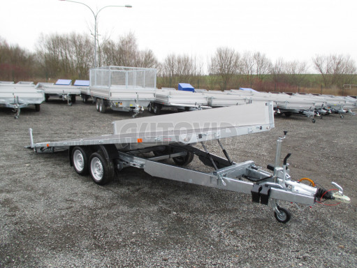 Přívěs pro přepravu aut AD 3,5T 4,50x2,09/0,35 valník UNC