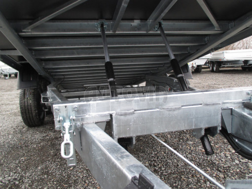 Přívěs pro přepravu aut AD 3,5T 4,50x2,09/0,35 valník UNC