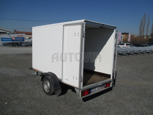 Bazarový skříňový přívěs nebržděný VA 750kg 2,49x1,26/1,45 č.10