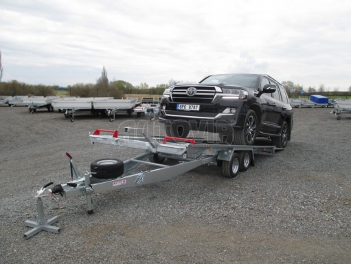 Sklápěcí přívěs pro přepravu aut KAR 11 3,0T 4,01x1,99 č.9