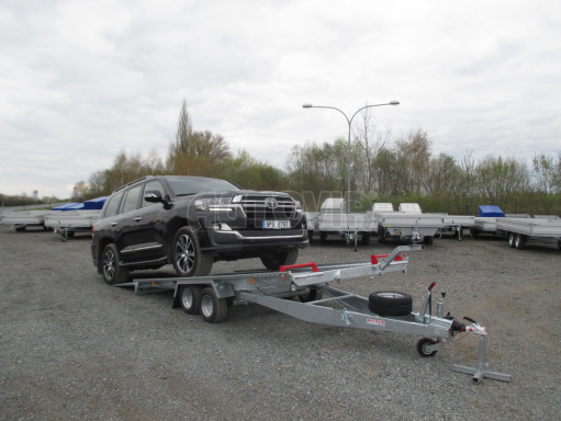 Sklápěcí přívěs pro přepravu aut KAR 11 3,0T 4,01x1,99 č.12